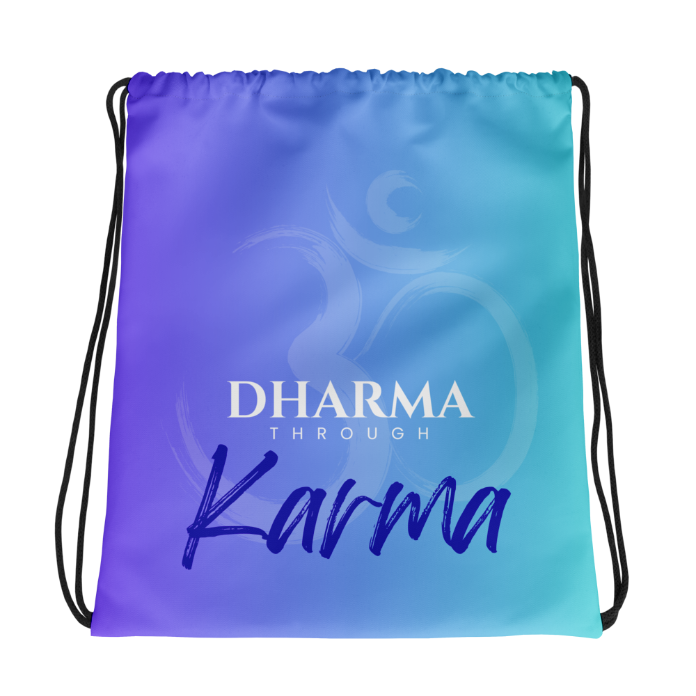 Dharma Through Karma - Drawstring bag