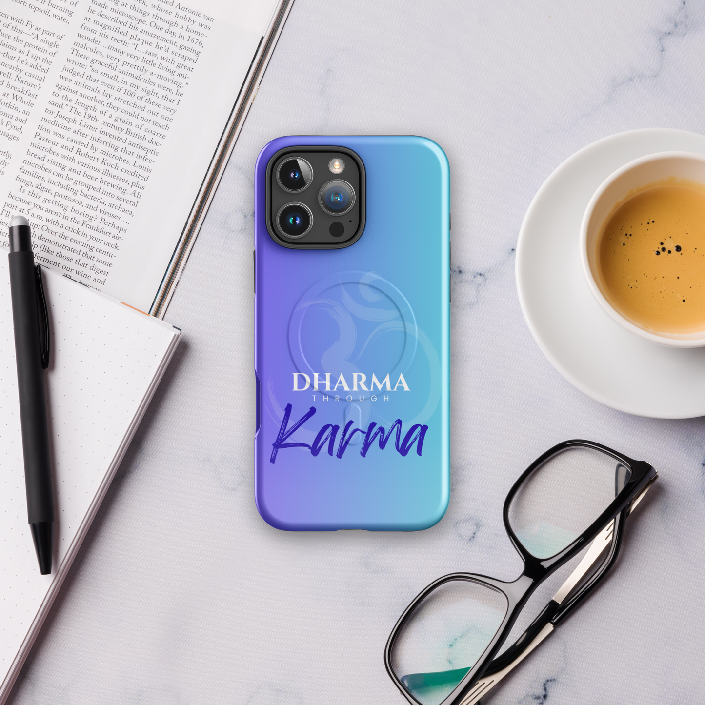 Dharma Through Karma - MagSafe® tough case for iPhone®