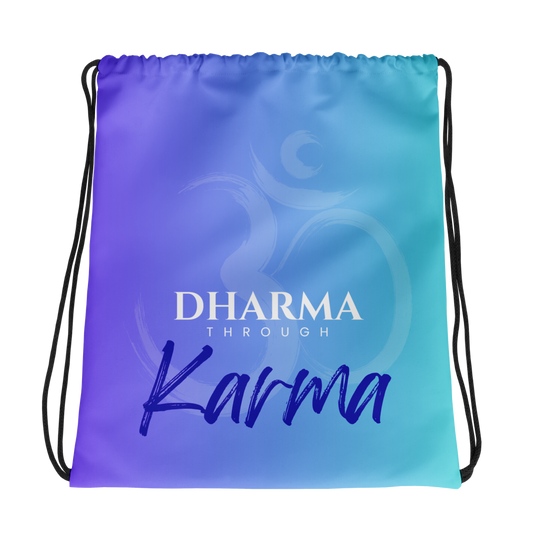 Dharma Through Karma - Drawstring bag