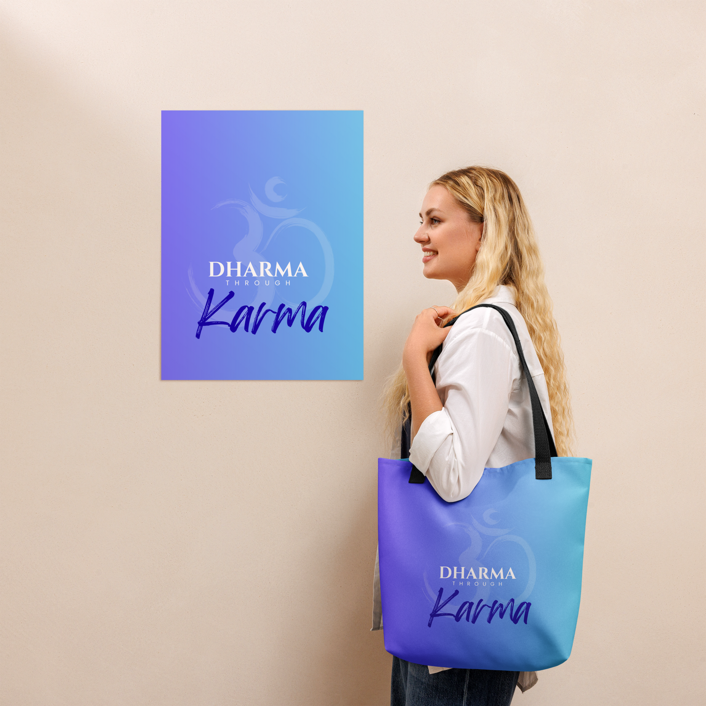 Dharma Through Karma - Tote bag