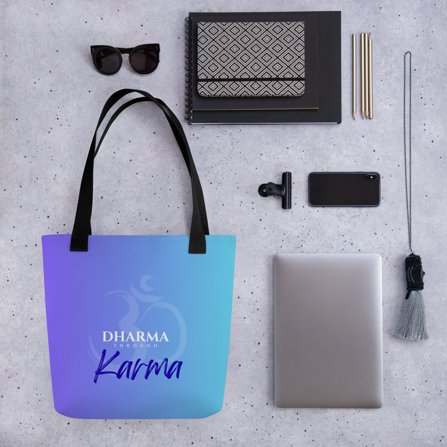 Dharma Through Karma - Tote bag