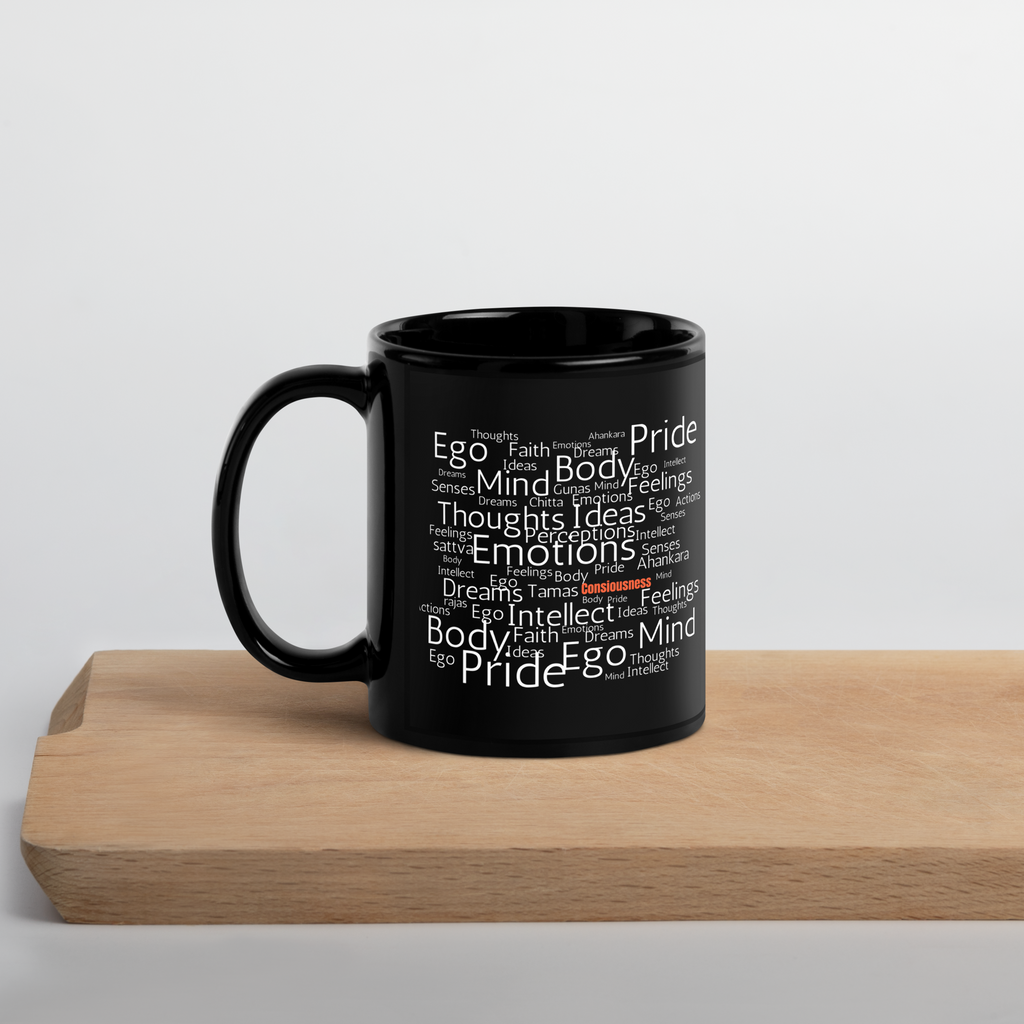 Black Glossy Mug - WHO RU?
