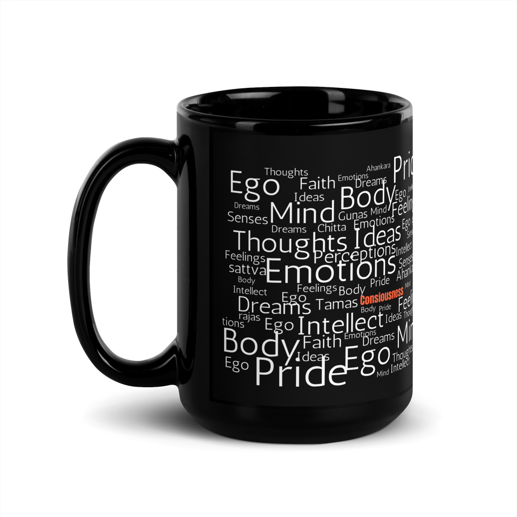 Black Glossy Mug - WHO RU?